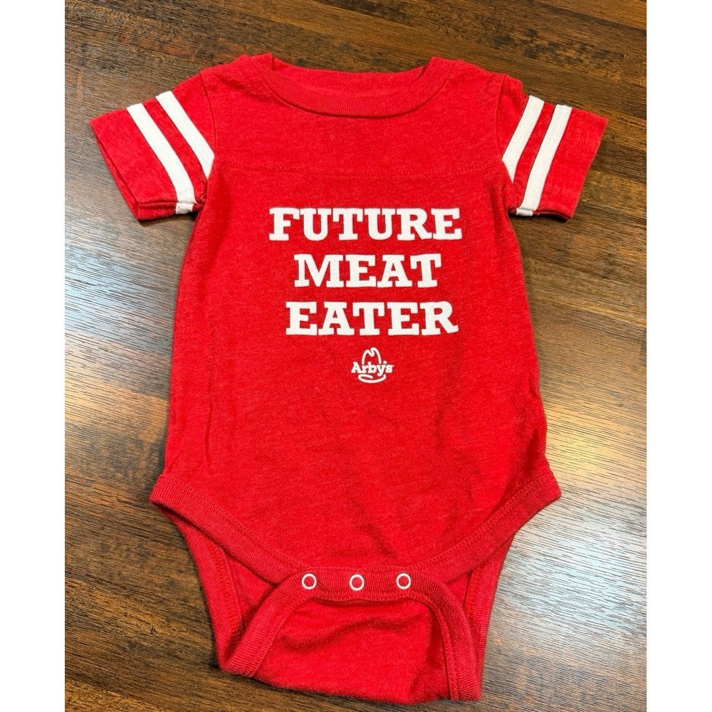 Rare infant Arby's Future meat Eater one piece shirt.  Size 6 months. Onsie